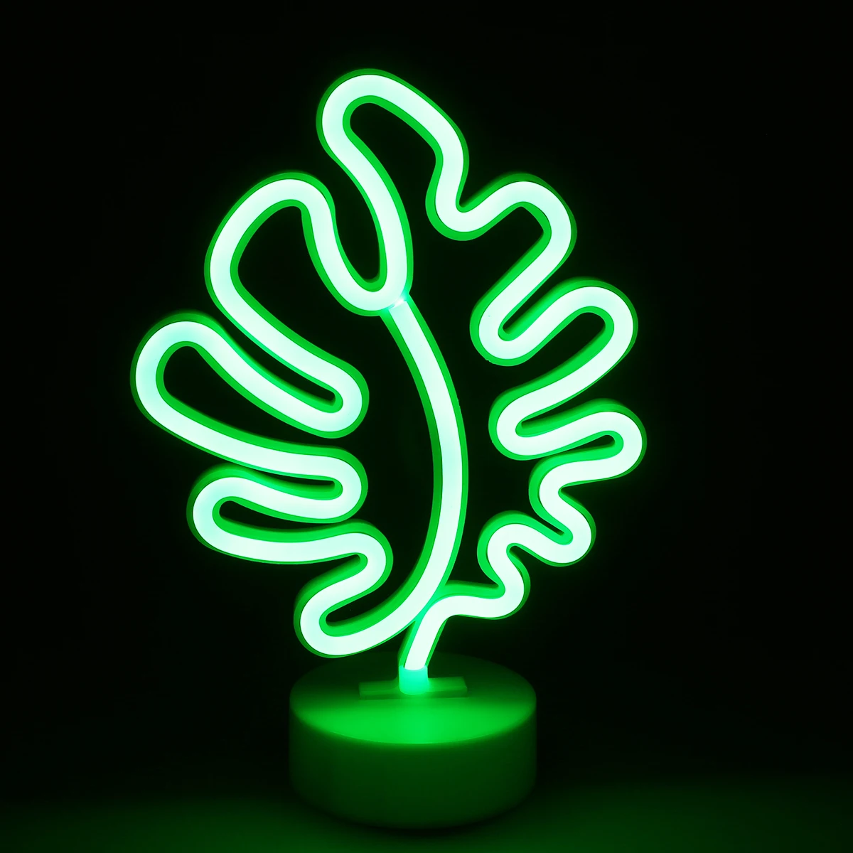 

Christmas Decorative Lantern Monstera with Base LED Light Wall Decoration Lamp with USB Port Not Included