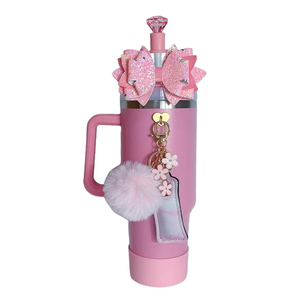 Whimsical Flower Accessory Set 8PCS Designed for Securing Your For Water Bottles and Adding Flair to Personal Items