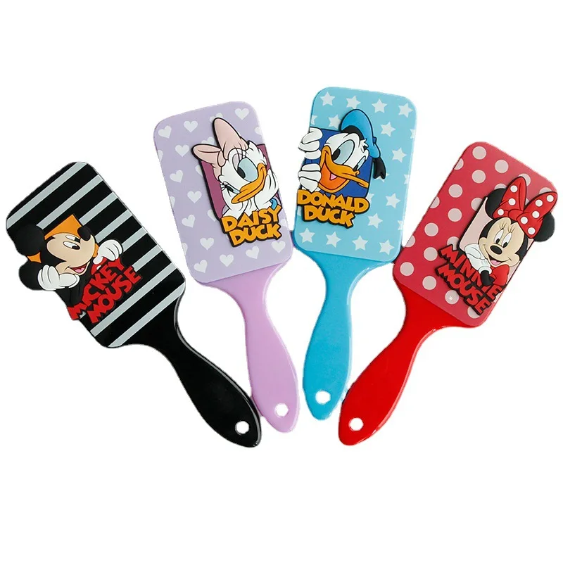 Disney Mickey Combs Anime Cartoon 3D Air Cushion Massage Comb Fashion Hair Brush Haircare Hairdressing Tool Girls Charm Gifts