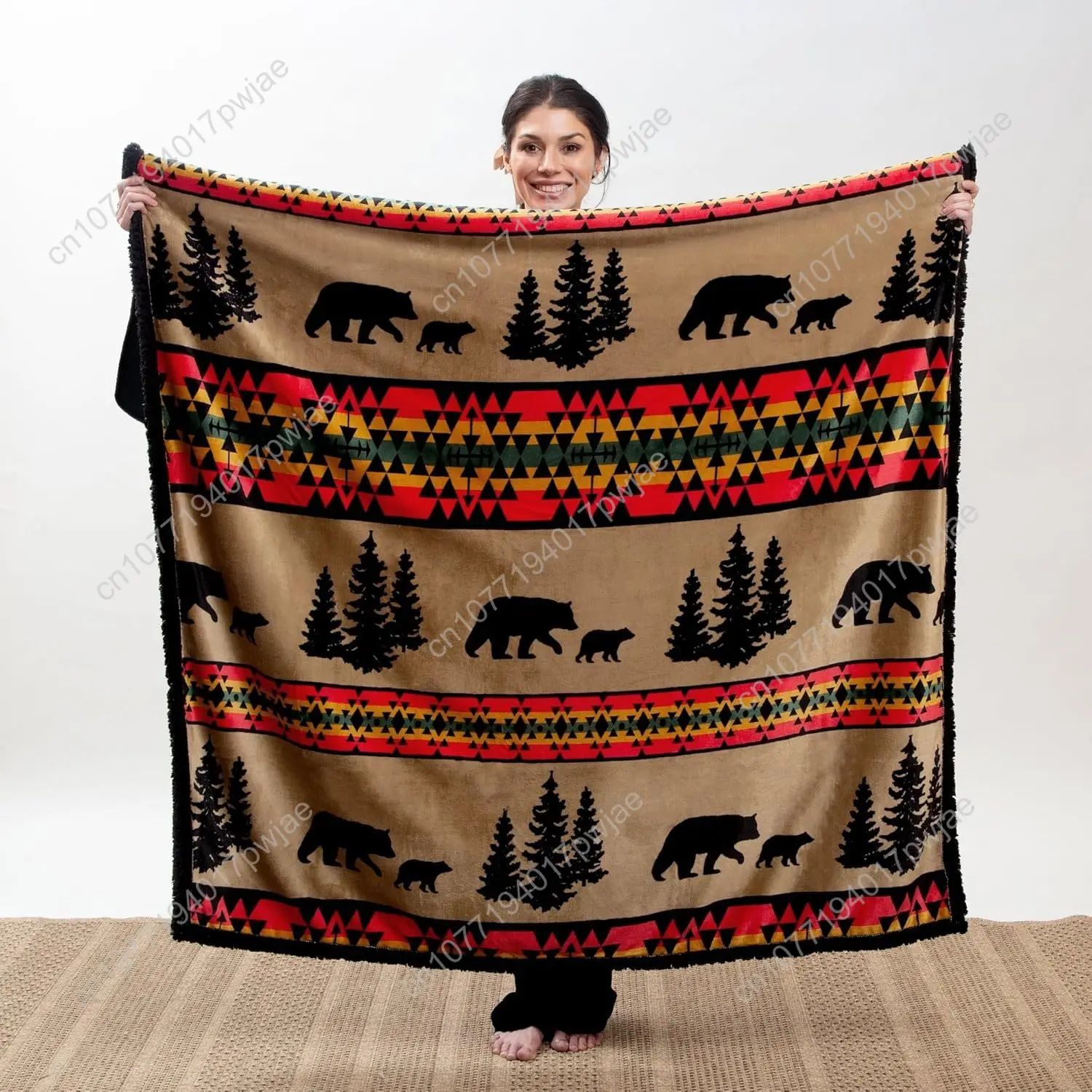 CARSTENS, INC. Ultra Premium Super Soft Plush Sherpa Fleece Oversized Throw Blanket 54