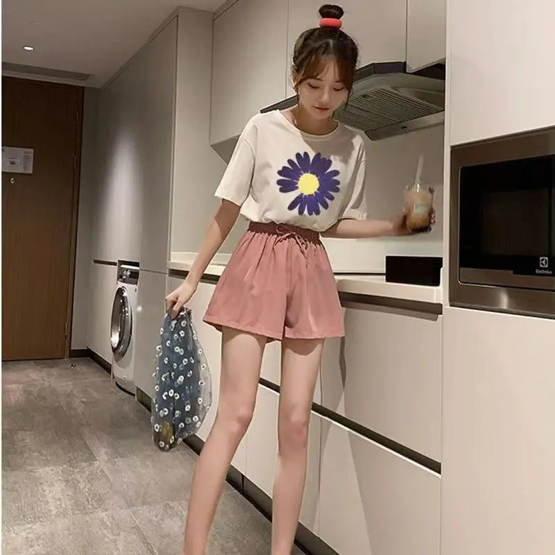 

2024 New Women Mid Waist Sport Shorts Slim Fit High Stretchy Short Trousers For Summer Female Ladies Running Exercise
