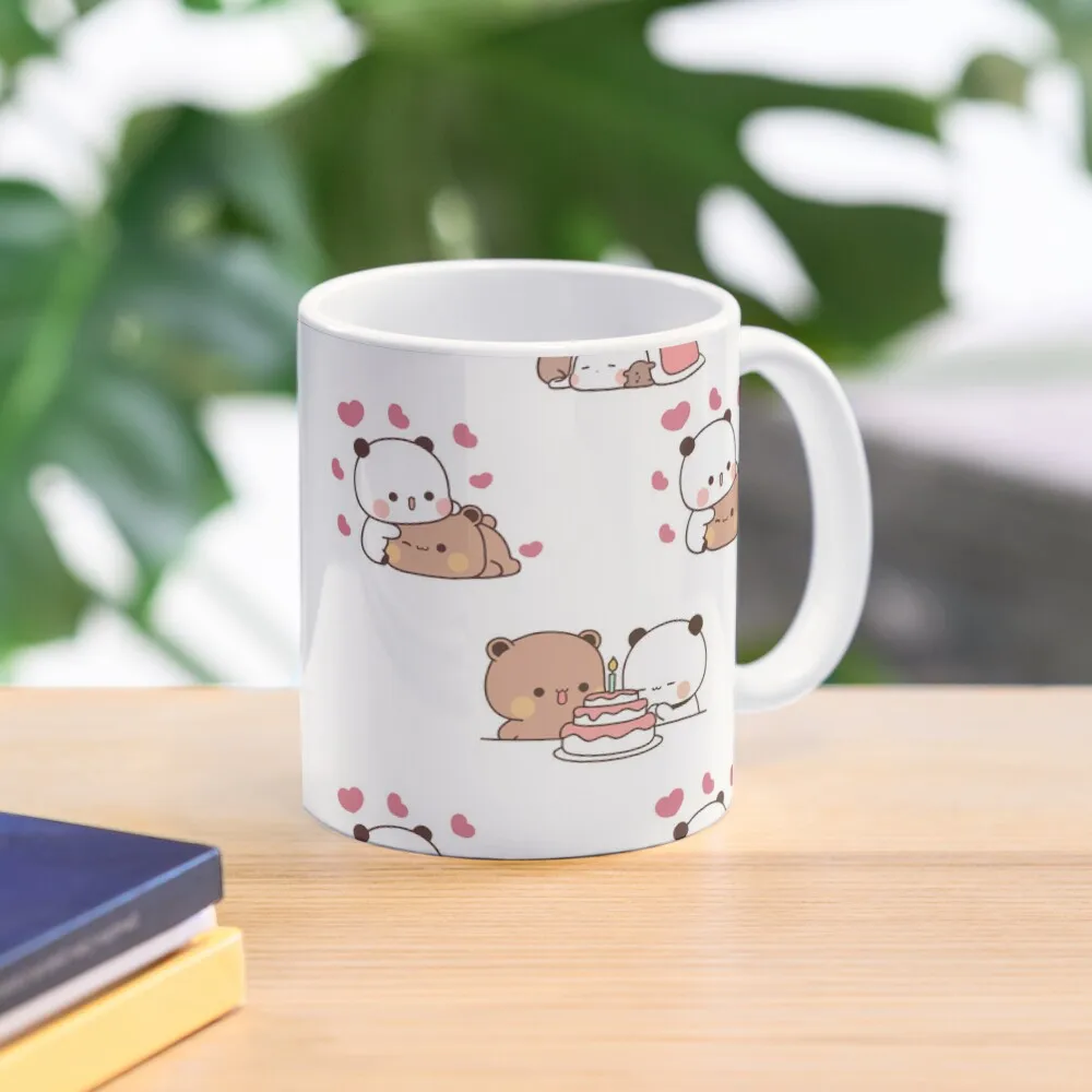 

bear and panda bubu dudu KAWAII Coffee Mug Custom Cup Thermo Coffee Cup To Carry Custom Mugs