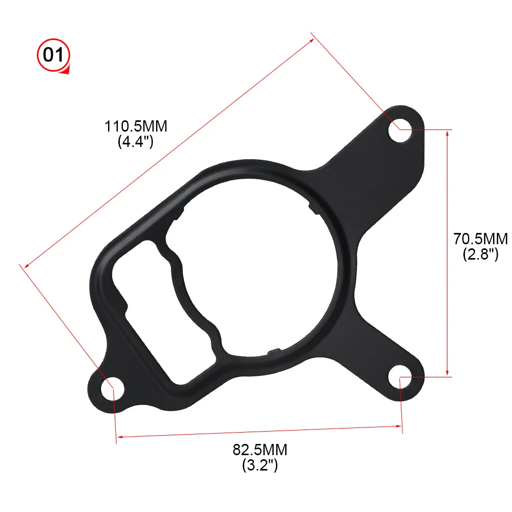 New Vacuum Pump Rebuild Seal Kit Gasket Compatible For VW 2.5 L Jetta Beetle Passat Rabbit Golf 07K145100C No More Leak
