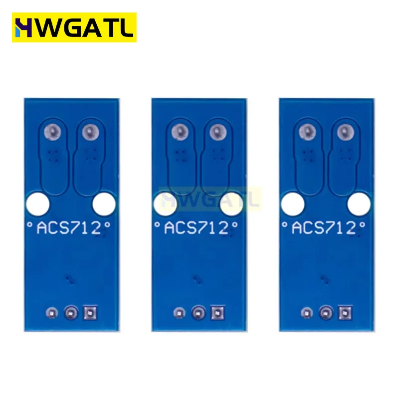 3PCS High Accuracy ACS712 Hall Current Sensor Module 5A/20A/30A AC/DC Current Detection for Arduino Power Supply Motor Control