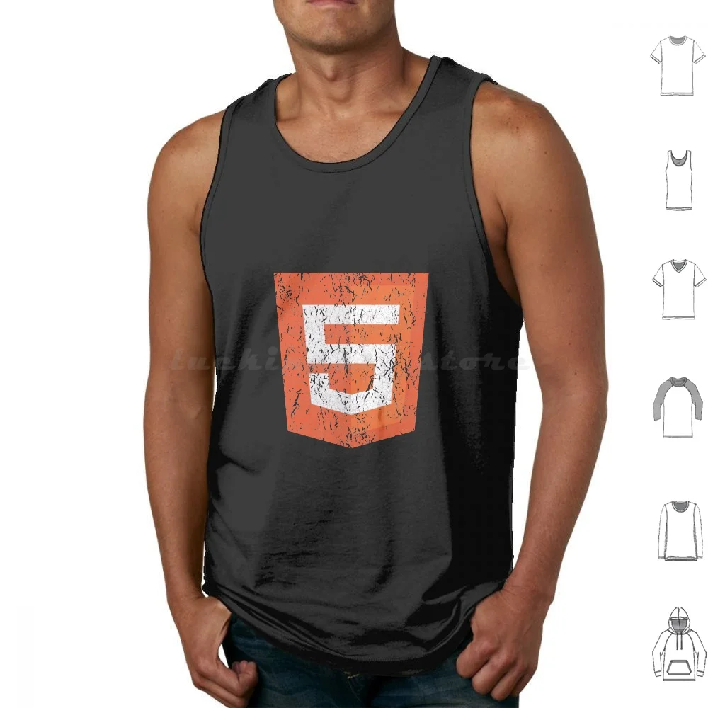 Vintage Distressed Html5 Tank Tops Vest Sleeveless Html5 Html Web Designer Web Design Programmer Programming Developer Web