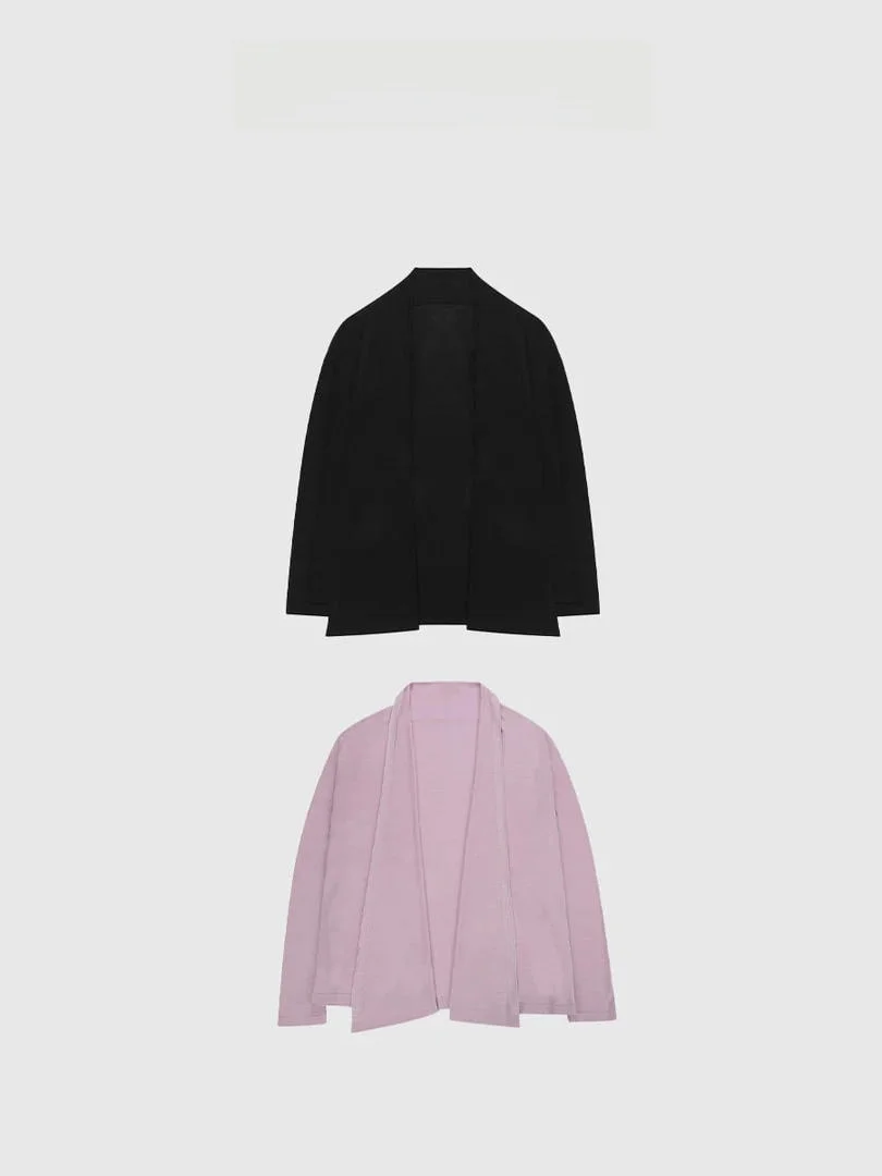 

Розовый шелковый вязаный кардиган с V-образным вырезом, свободного кроя, с длинными рукавами, для повседневной носки, машинная стирка, в стиле Tang Jialing Sister Rose Dreng