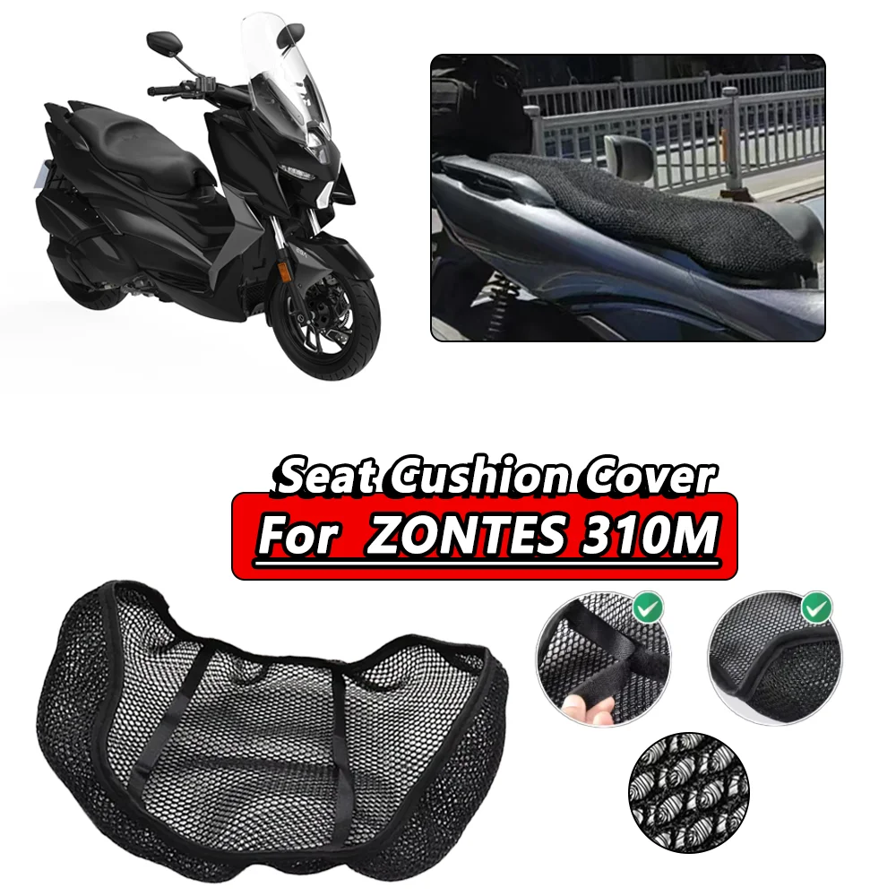 

For ZONTES 310M 310 M 125M Motorcycle Accessories Mesh Breathable Seat Cushion Saddle Non-Slip Protection Seat Cove