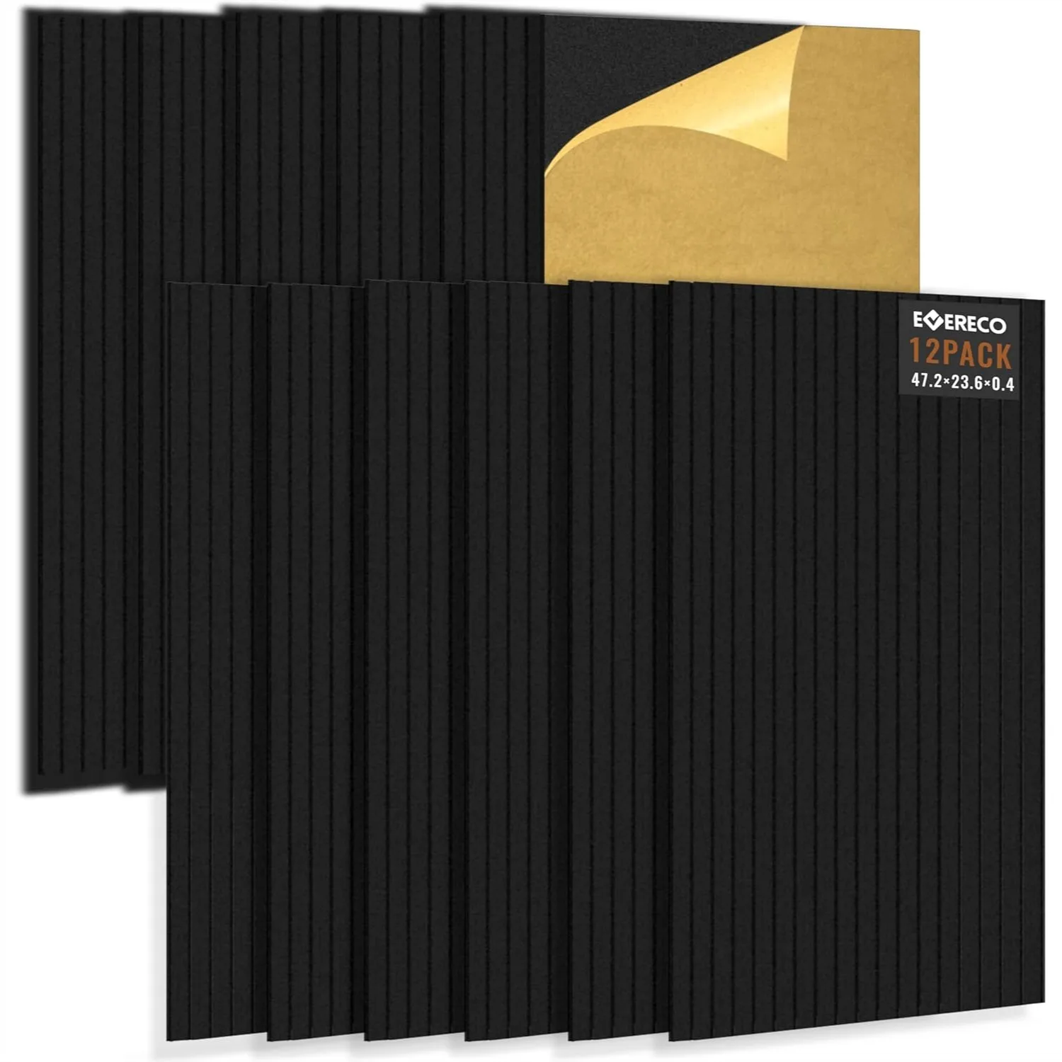 

Large Acoustic Panels 12 Pack, 47.2x23.6x0.4 inches Sound Absorbing Panels for Wall, Home Studio Office