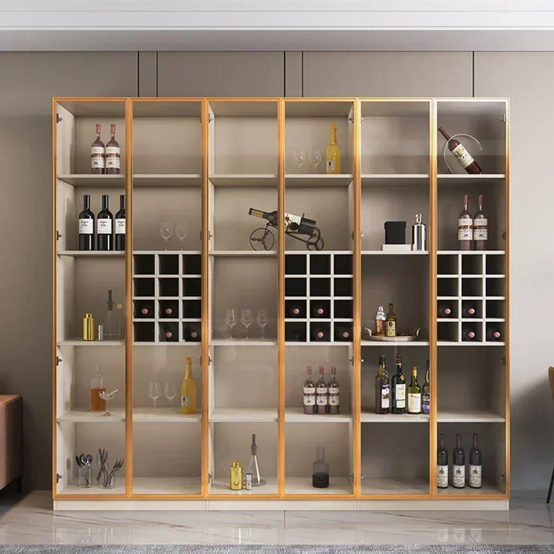 Liquor Cabinet Outdoor Bar Shelf Showcases Display Open Cabinets Whiskey Wine Rack Kitchen Refrigerator Vinera Furniture