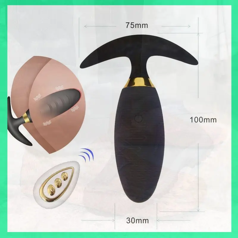 Control remoto tapón Anal grande inserción juguete sexual mujer amor huevo ventosa consolador Bunda vibrador hombres masturbación automática