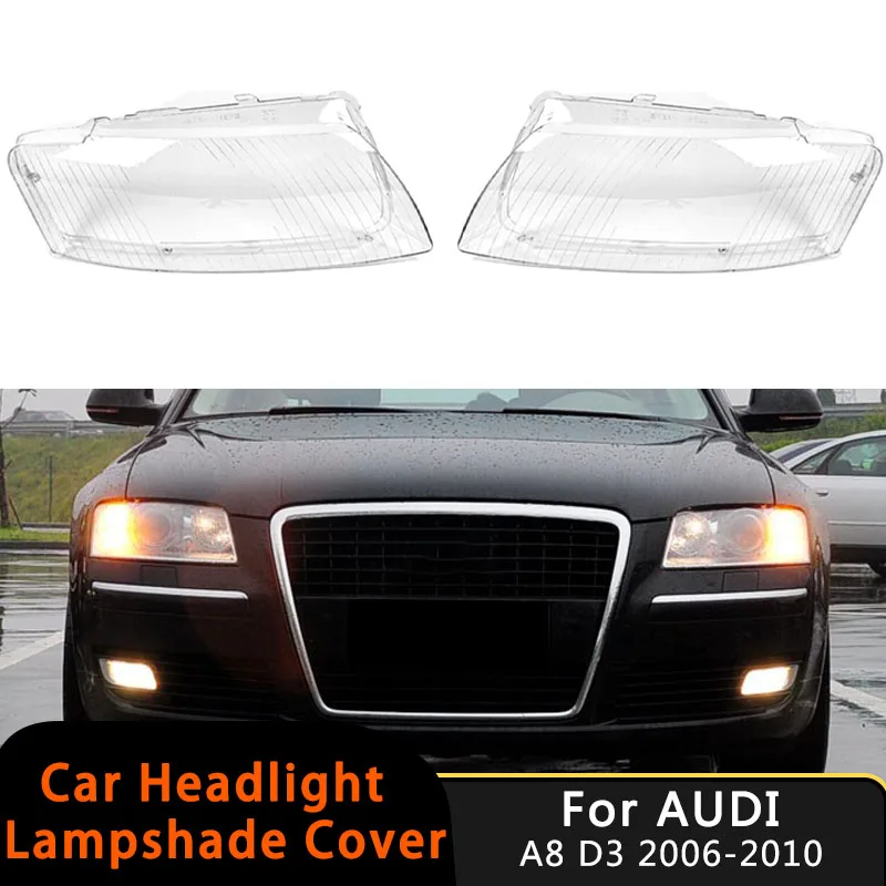 

Car Headlights Cover Auto Headlamp Glass Lamp Shell Transparent Lampshade For Audi A8 D3 2002 2003 2004 2005 2006 2007 2008 2009