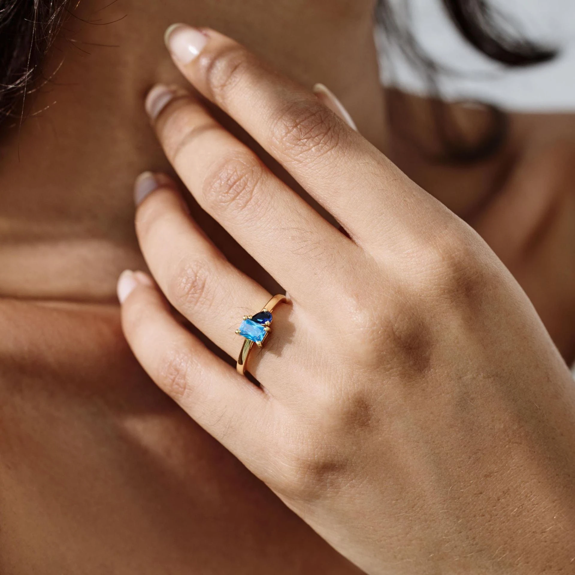 Custom Two-Stone Birthstone Ri - огляд і ціна Initial Ring Custom