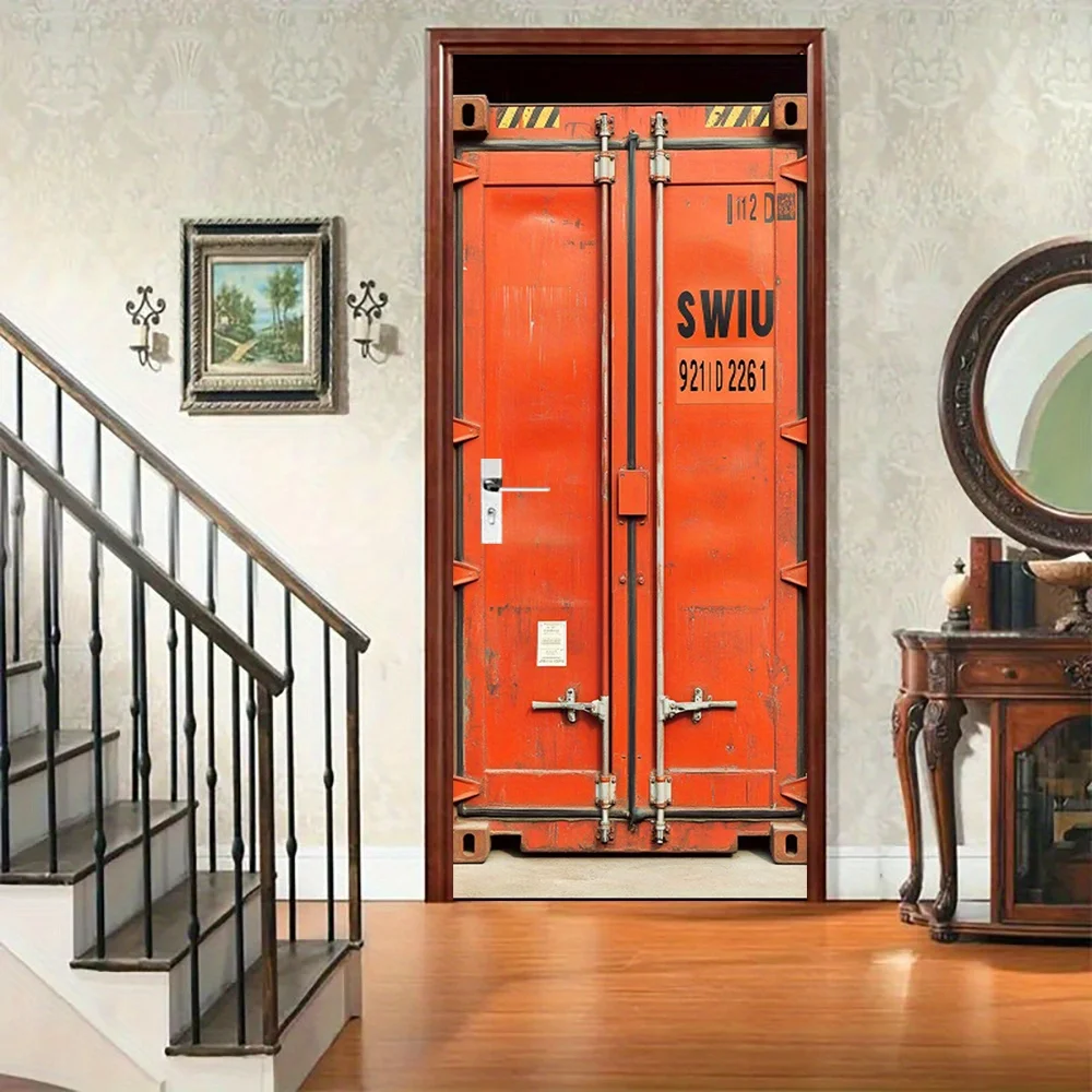 

Современная бумажная наклейка на стену — абстрактный транспортный контейнер, Peel & Stick, съемная, для спальни и гостиной