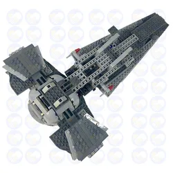 NEW MOC Customed 470 Pcs Tatooine Stealthy Defend Infiltrator Detachable Speeder with Fold Wings Building Blocks DIY Toys Gifts