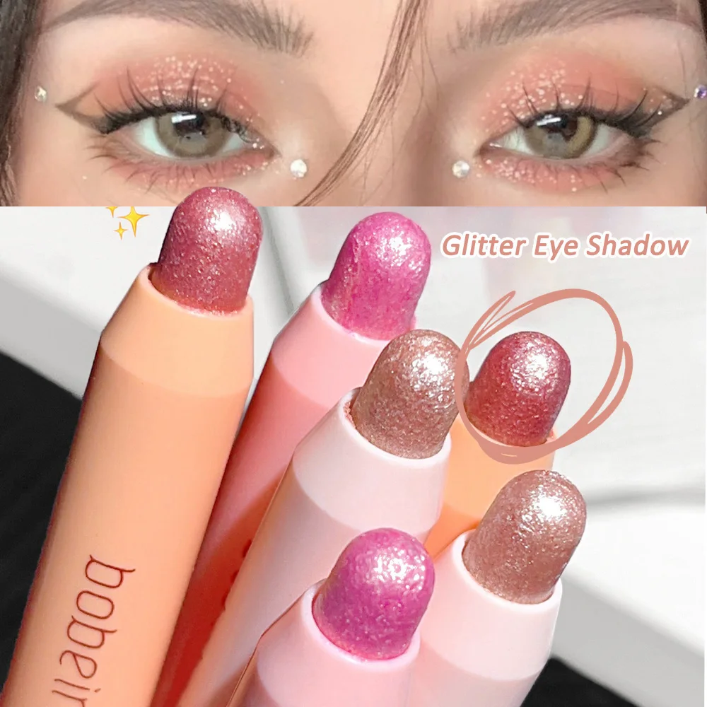 Matita per ombretto perlato, duratura, impermeabile, glitter, opaca, ombretto, luccicante, baco da seta, penna per occhi ad alta pigmentazione