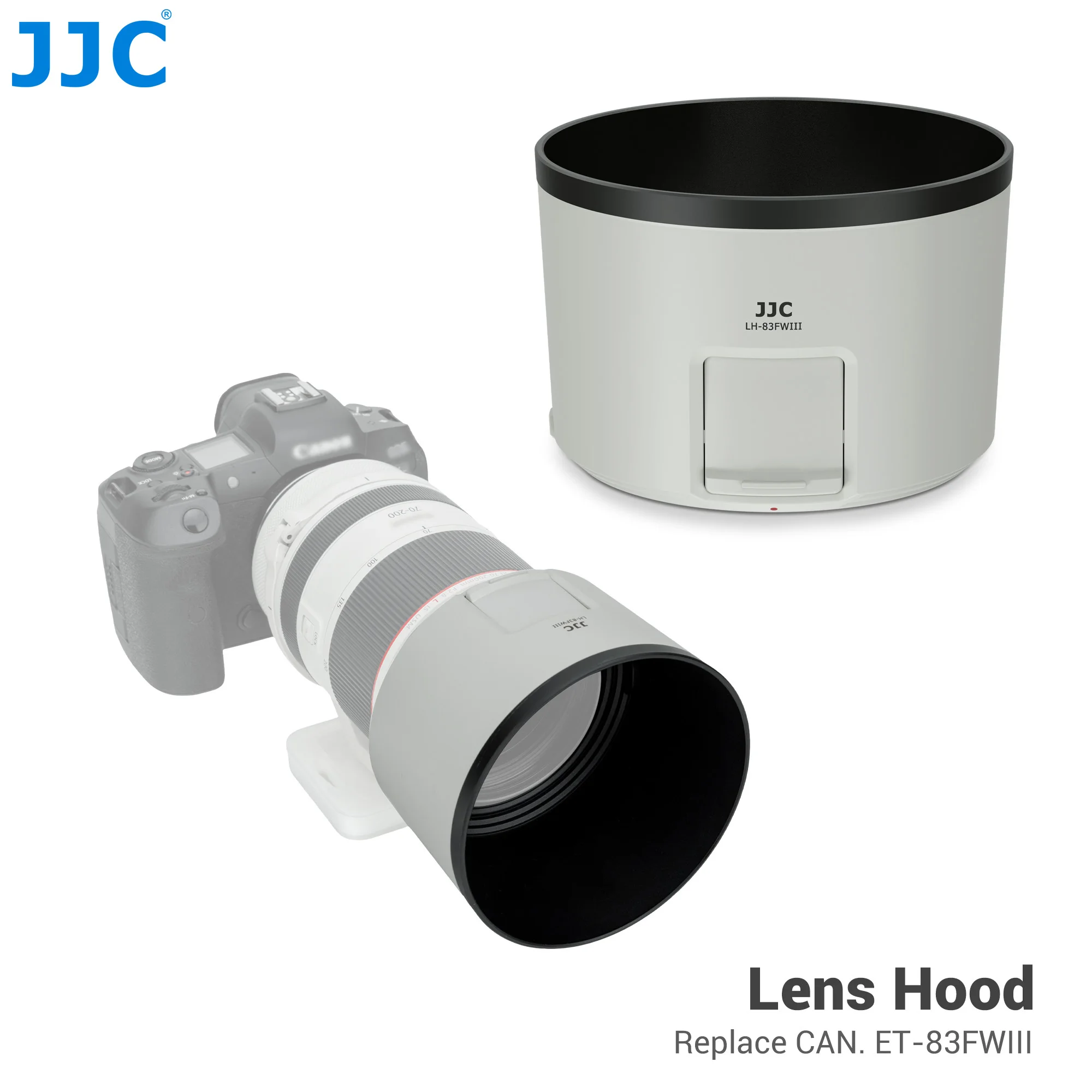 

Бленда JJC для объективов Canon RF 70-200mm F2.8 L IS USM и RF 100-500mm F4.5-7.1 L IS USM, замена для Canon ET-83FWIII