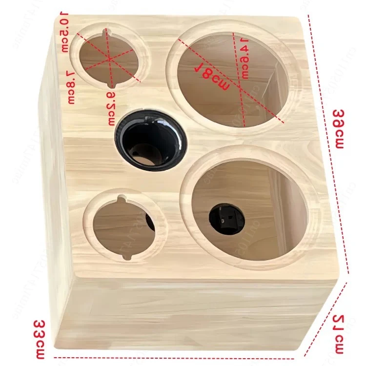 Two-way Home Housing,1Piece Wooden Speaker 6.5-inch Integrated Empty Box,DIY Dual Speaker Box
