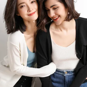 Damen -Strickjacken 2022 Herbst einzeln 7 Hauptverkäufe Strickjacken Frauengrün - №7