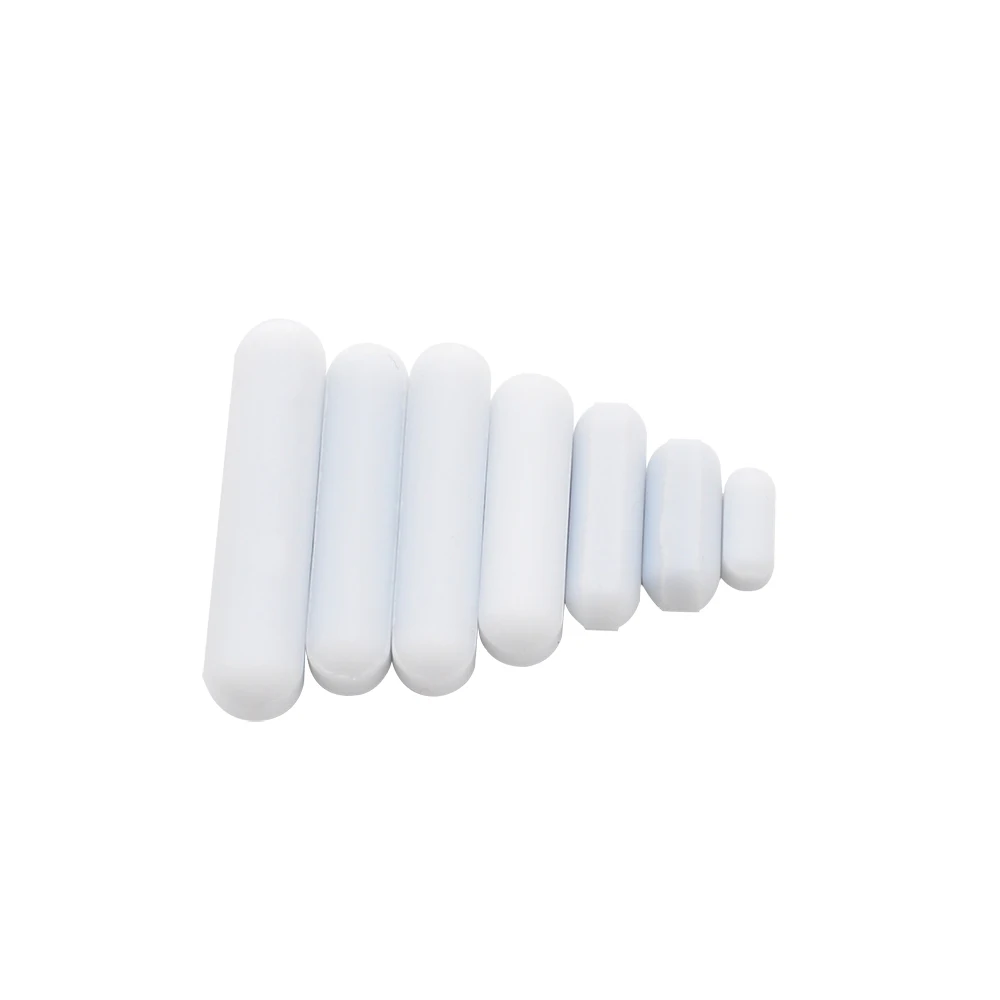 PTFE Magnetic Stirrer Stir Bar Cylindrical Type-C Magneton Stirring Mixer White Spin Bars Laboratory Chemical Stirring Bar