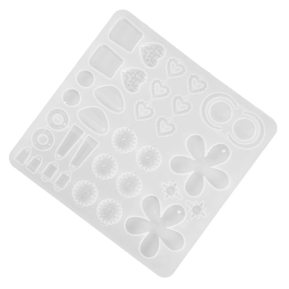 

Silicone Earring Mold DIY Crystal Epoxy Jewelry Non-stick Reusable Casting Molds for Earrings Pendants Accessories