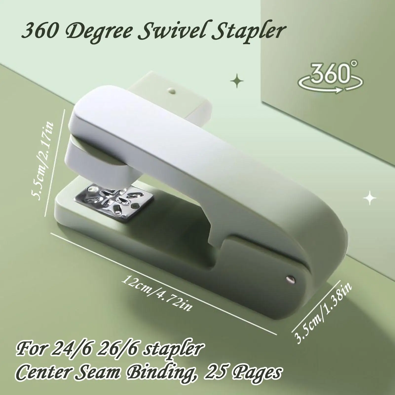 Степлер для книг, сверхмощный настольный степлер с поворотным рычагом, емкость 20 листов, эргономичная степлер, настольные аксессуары для классной комнаты