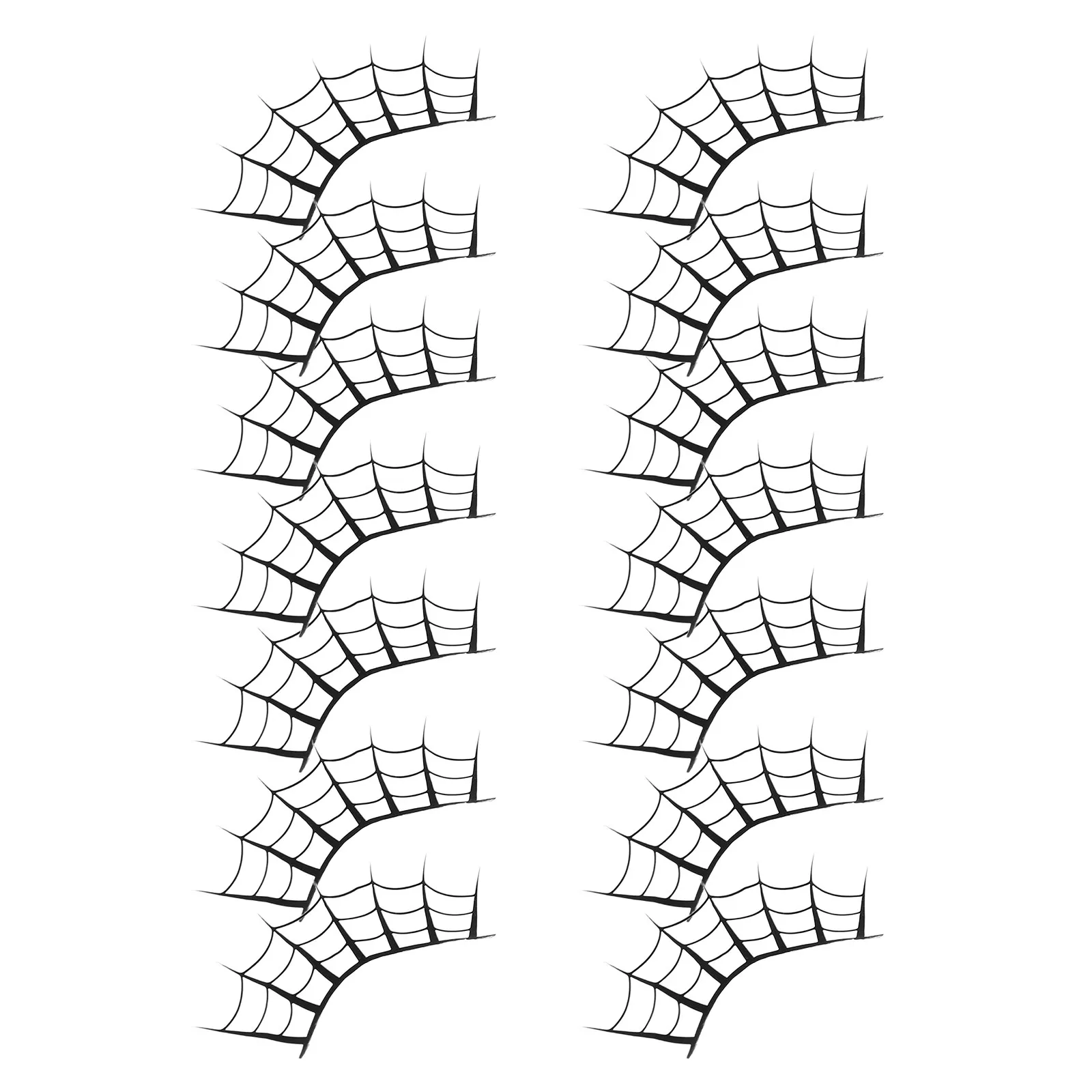 7 Pairs Cosplay Lashes Exaggerated Eyelashes Stickers Fake Halloween Decor Artificial Dense Prop