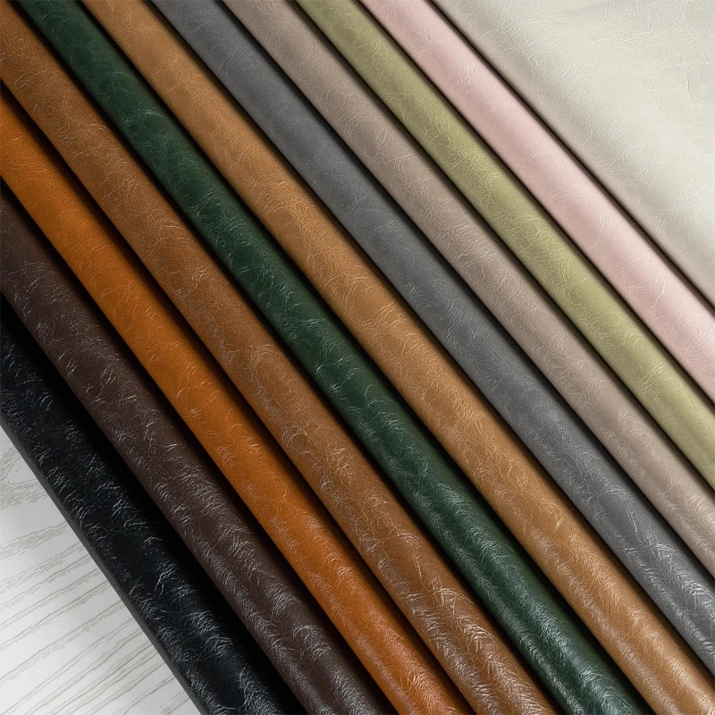 

Ширина 138 см, ткань из искусственной кожи, глянцевая мягкая кожа, масляный воск, кожа, дизайнерская водонепроницаемая для шитья своими руками, куртка, брюки, модная одежда