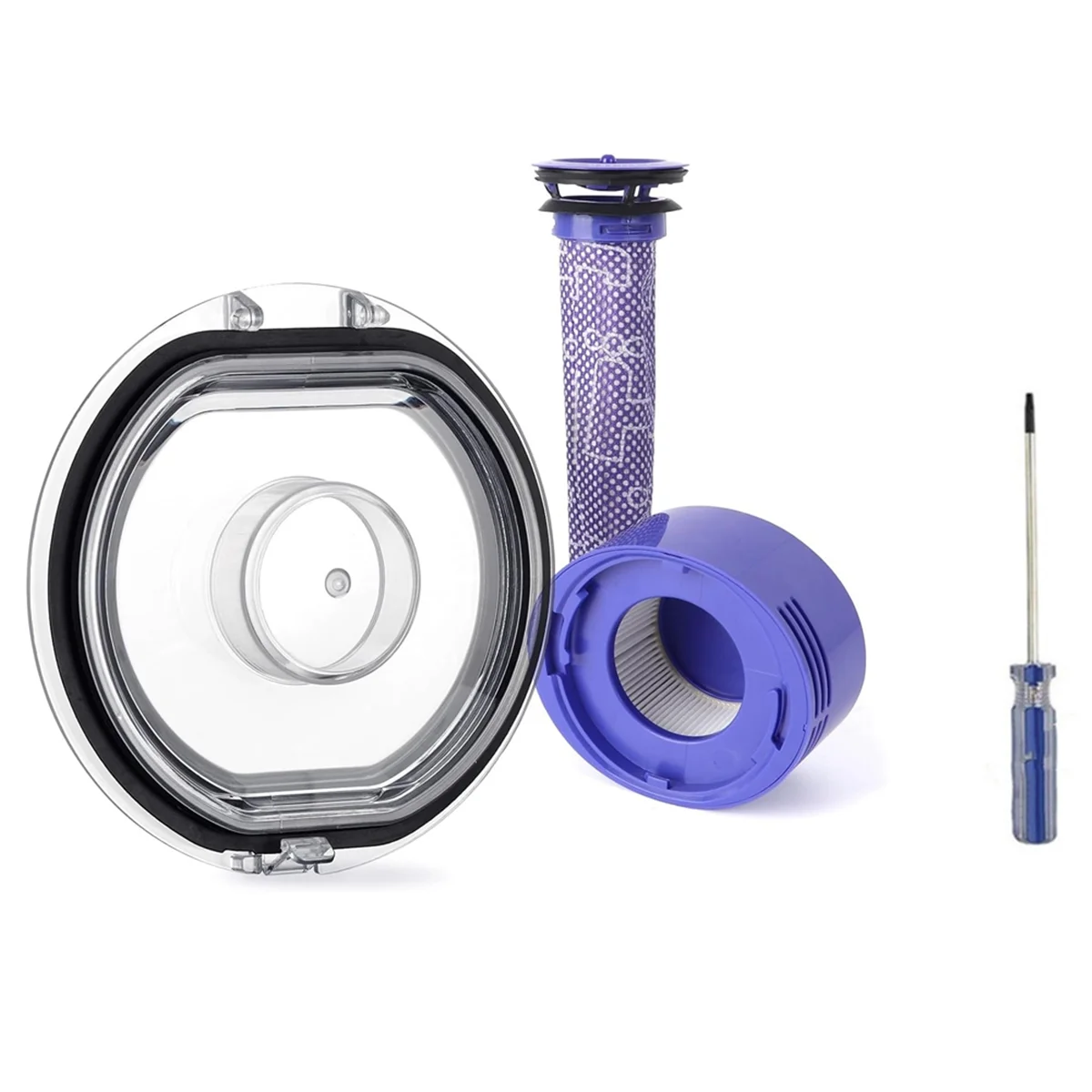 

A61T-V8 V7 Замена крышки пылесборника для пылесоса Dyson, крышка ведра для пыли, запасные части с HEPA-фильтром