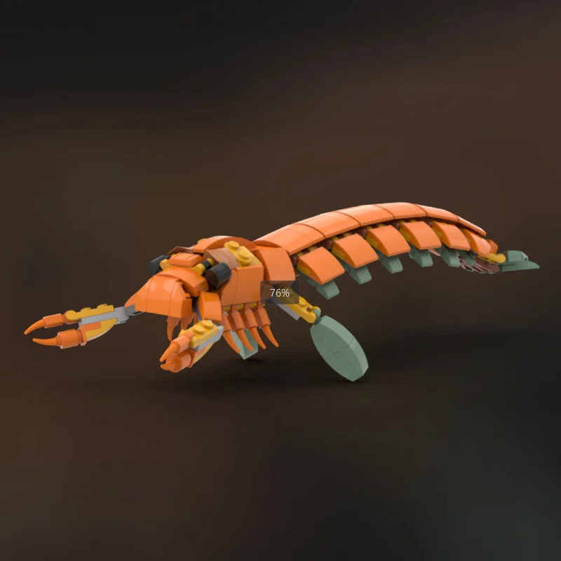 

274Pcs MOC Jaekelopterus Eurypteridsea Scorpiones Building Blocks Model, DIY Educational Toy for Kids Birthday Gift