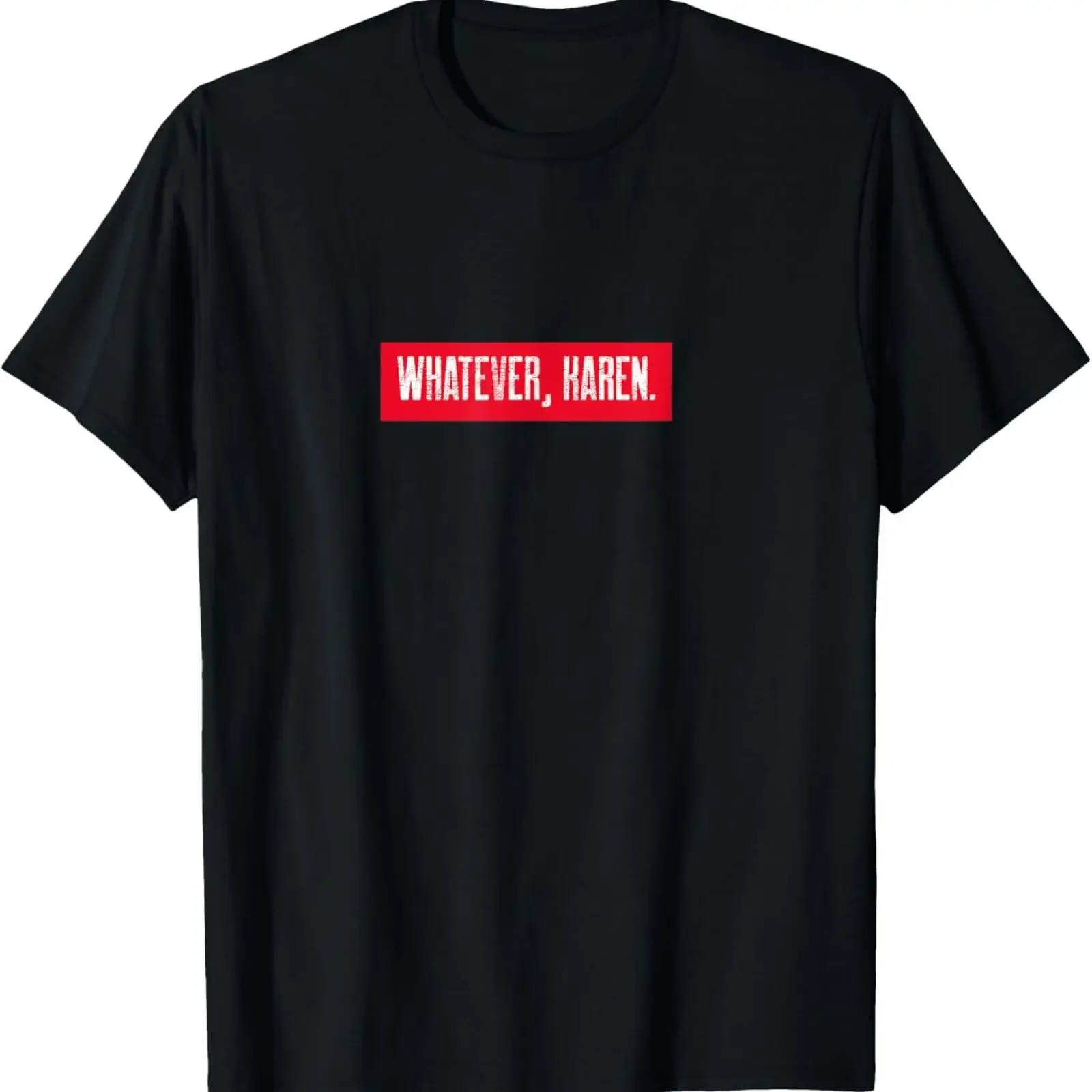 Whatever Karen Sarcastic Design T Shirt vintage Washed Soft Top For Everyday Wear Breathable streetwear Casual fashion Stylish