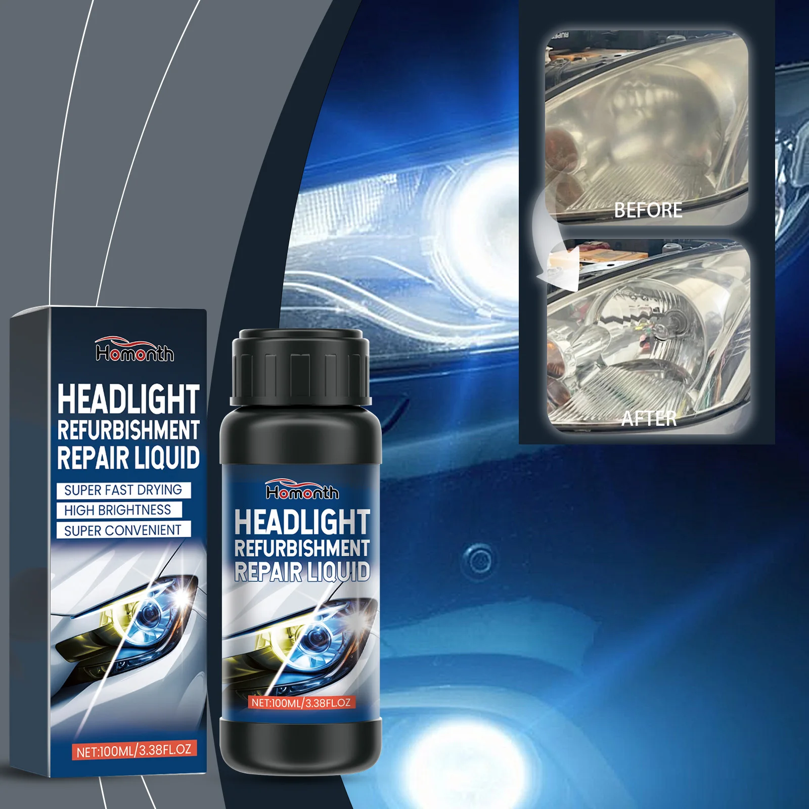 

Домашний ремонт фар автомобиля, наборы для полировки, чистящая паста, средство для восстановления краски автомобиля, ремонт фар, полировщик фар автомобиля