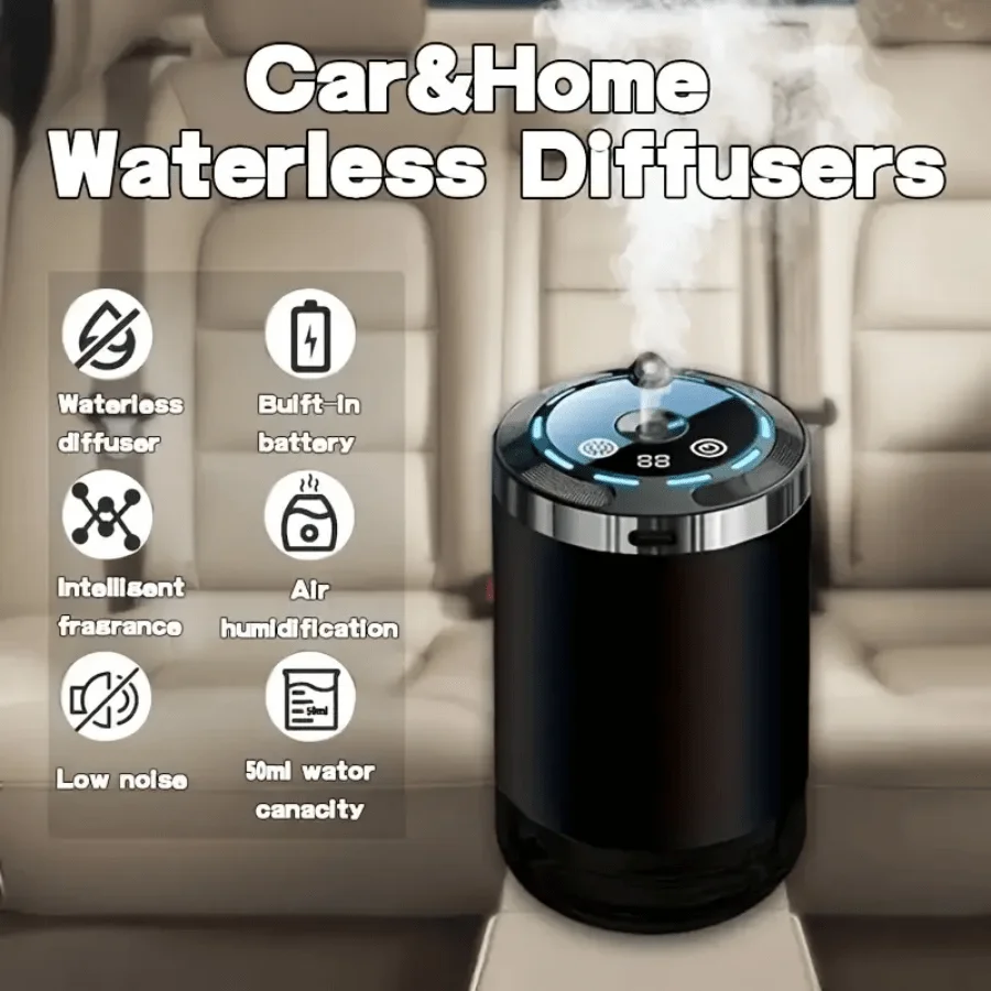 Smart Car Air Freshener, Starry Sky Top Mode, Adjustable Fragrance Concentration, Essential Oil Diffuser, Long-Lasting Freshness