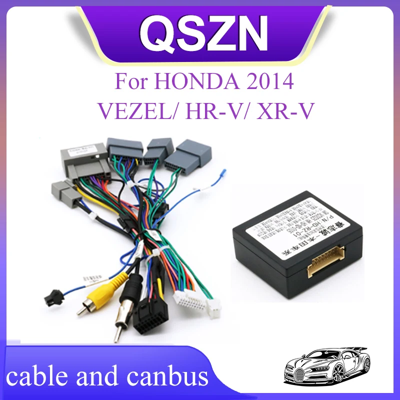 

Android Canbus box HD-RZ-01 Adaptor For HONDA 2014 VEZEL/ HR-V/ XR-V Wirng Harness Cable Car Radio