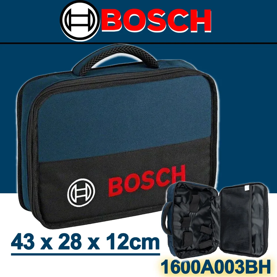 Bosch Multifunctional Canvas Tool Bag for Cordless Screwdriver Power Tool World 3*28*12cm Impact Driver Storage 1600A003BH