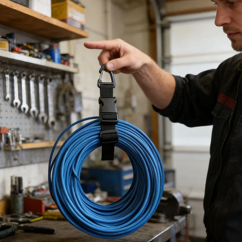 Adjustable Storage Strap, Heavy-duty Extension Rope, Triangular Buckle Strap, Wire and Water Pipe Storage Suspension Strap