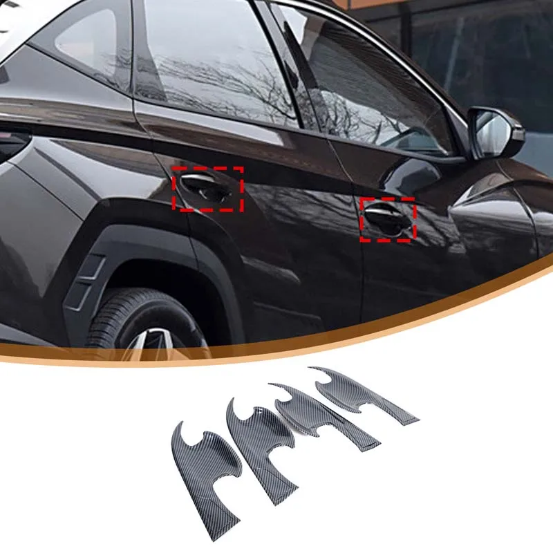 

For 2022+American version of Hyundai Santa Cruz Santa Cruz/2021 Tucson L car exterior modification outer door bowl sticker ABS