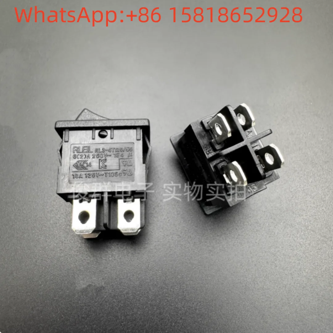 5pcs Taiwan RLEIL RL3-4 rocker switch button 4-pin 2-position 6A 250V rocker switch