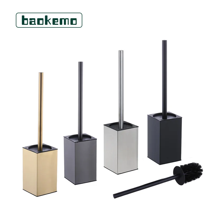 

Stainless steel vertical floor standing toilet brush set, household hotel bathroom odor proof with lid toilet brush