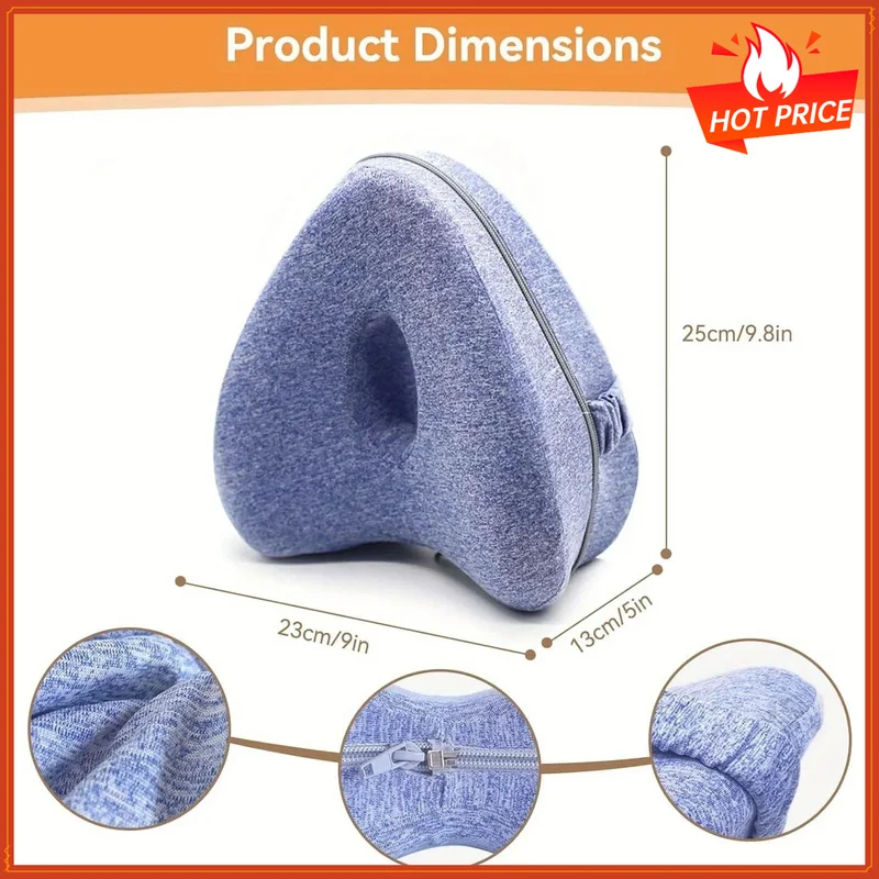 Memory Foam Leg Knee Foam Support Pillow Side Sleeper Sciatica Orthopedic Sciatica Back Hip Relief Pillow For Bed Sofa