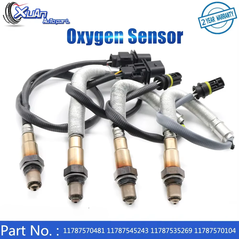 4pcs 11787570481 11787545243 11787535269 11787570104 Upstream down Lambda Probe O2 Oxygen Sensor for BMW 1 3 120i 320i E90