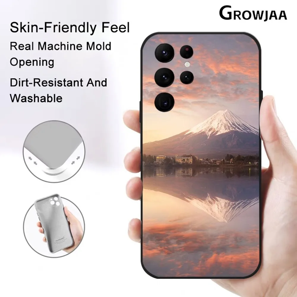 

Mount-Fuji-Japan Nature Phone Case for Samsung Galaxy S24 Ultra S22 S23 Ultra S21 S20 Shockproof Protective Silicone Funda
