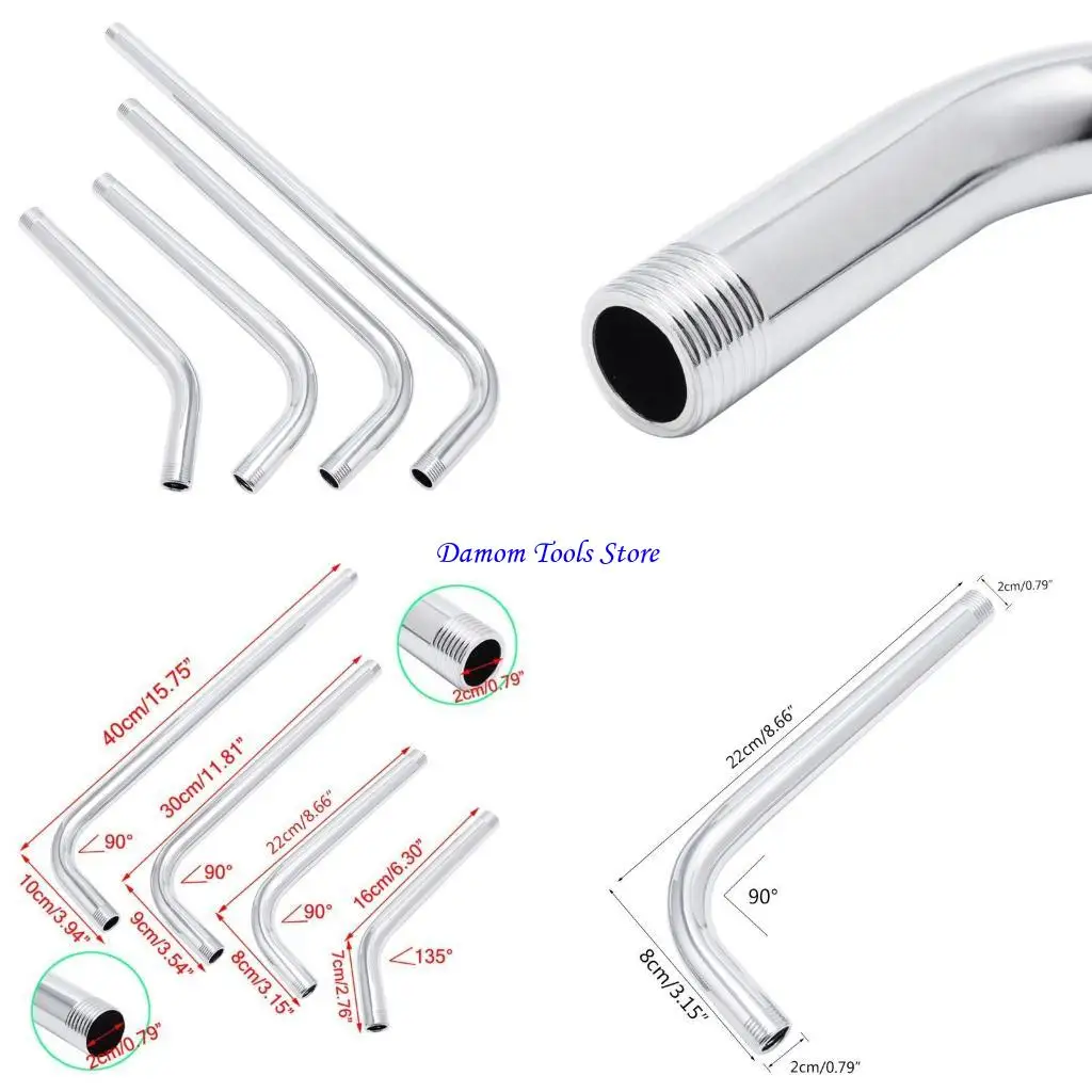 

57BE Thread G1/2 Stainless Steel Wall Mounted Tube Rainfall Shower for Head Arm Brack