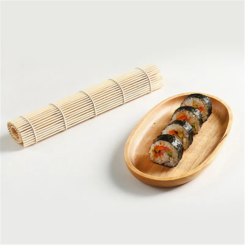Bamboo Sushi Maker Tools Sushi Curtain Rolling Mat Sushi Spoon DIY Onigiri Rice Roller Kitchen Gadgets Cooking Accessories