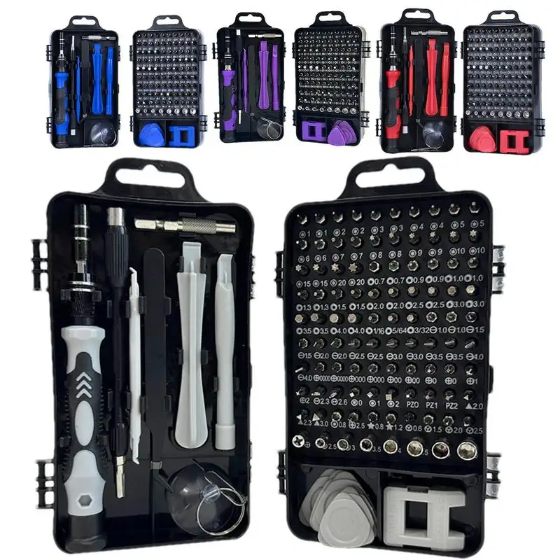 

Magnetic Precision Screwdriver Set Portable 115 In 1 Screwdriver Kit Electronics Repair Kit Precision Screwdriver Bits For