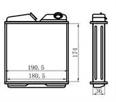 

Для нагревателя KOP001032, радиатор VECTRA SASI (175 × 32)