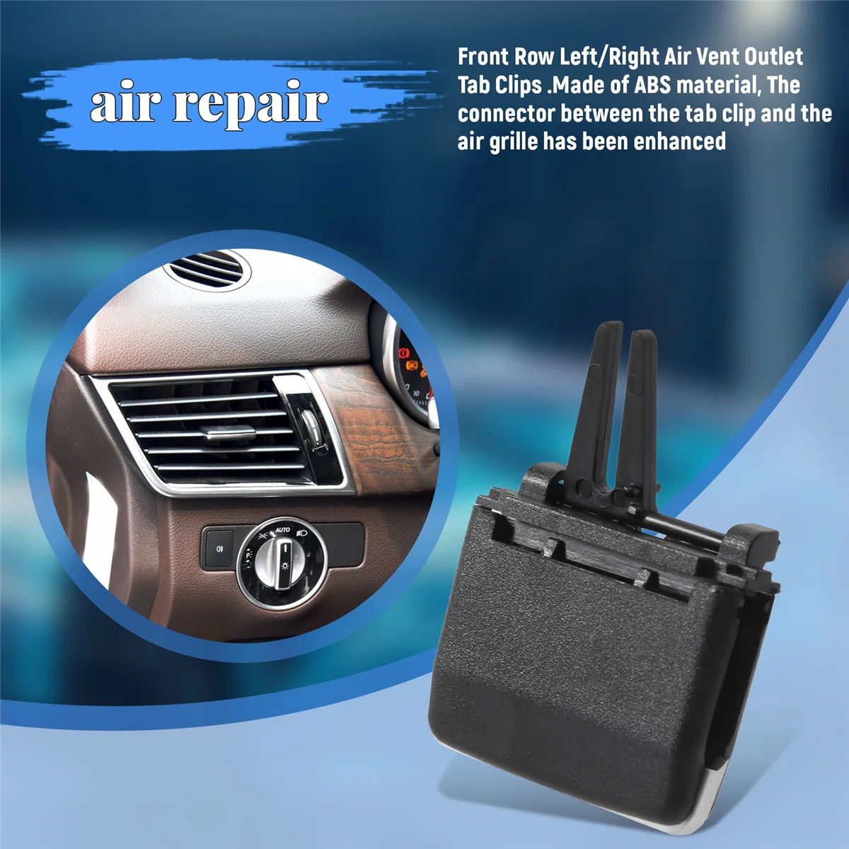 For Front Left Right Air , Front Row Air Grille Tabs Clip for W166 Ml Class X166 Gls Class