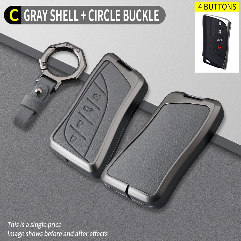 Zinc Alloy Car Key Case Cover For Lexus NX ES UX US RC LX GX IS GS RX 200 250h 350 LS 450h 460h 260h 300h UX200 ES350 Accessorie
