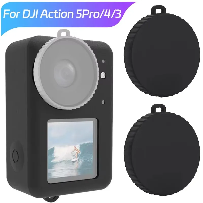 1-10PCS Protective Cover Case for DJI Osmo Action 5Pro/4/3 Camera Lens Dust Cover Non Slip Soft Silicone Dust-proof Cover Caps