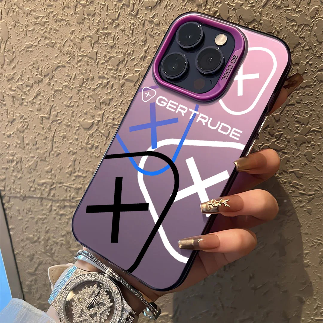 Fashion Hot Line Phone Case For iPhone 16 15 14 13 12 11 mini Pro Max X XR XSMAX 8 7 Plus Anti Fall Matte G-Gertrudes Back Cover