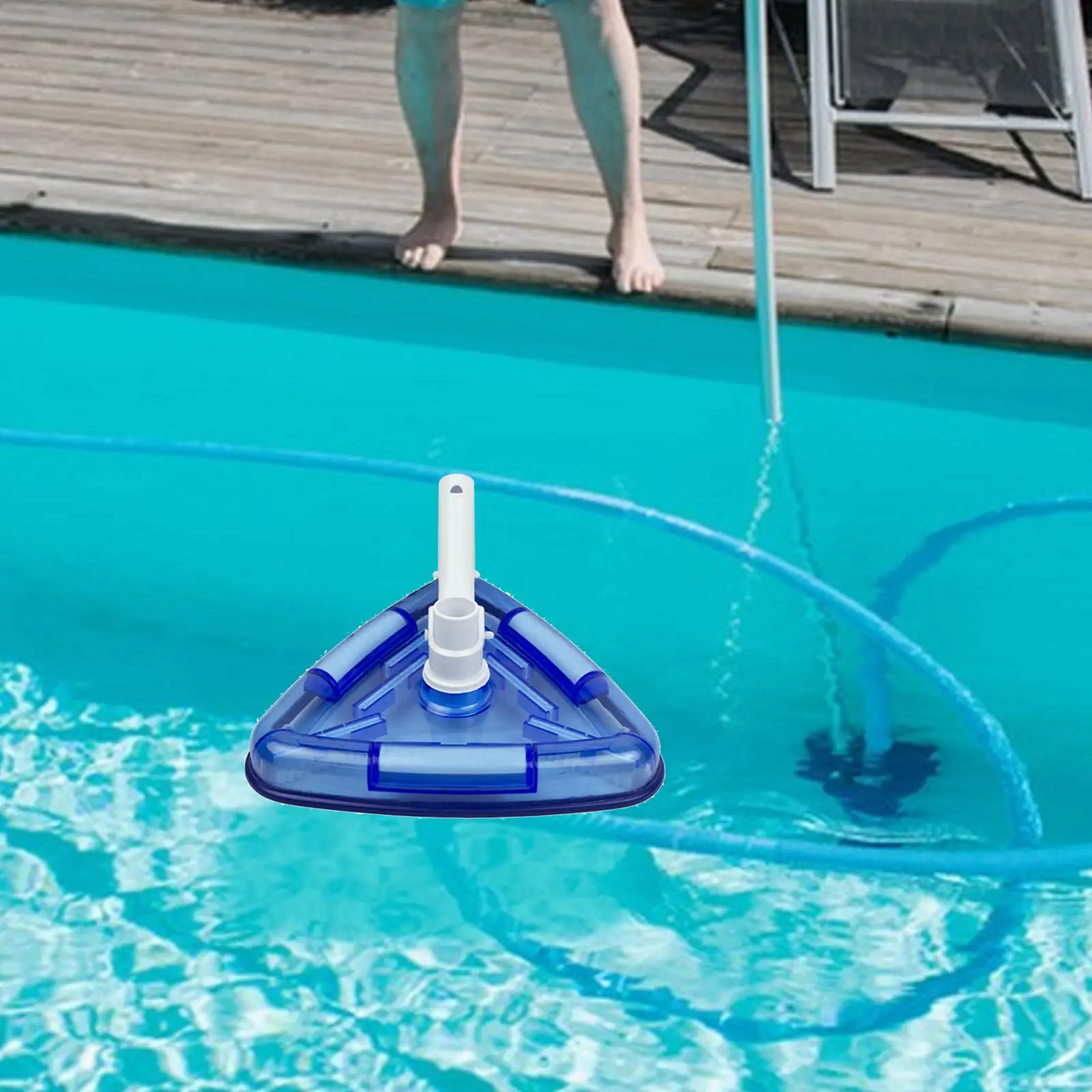 Reemplazo de cabezal de vacío de piscina Triangular transparente para piscinas en el suelo, piscinas de agua salada, Spas, bañera de hidromasaje, piscinas de fibra de vidrio